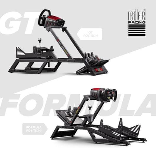  Next Level Racing F-GT Frame Simulator Cockpit (NLR-S019) versenykerettel kompatibilis két pozícióban állítható ülés