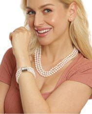 JwL Luxury Pearls Elegáns háromsoros nyaklánc valódi fehér gyöngyből JL0667