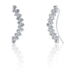 JwL Luxury Pearls Gyönyörű csillogó fülbevalók kristályokkal JL0689