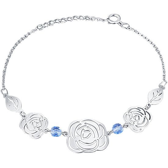 Praqia Játékos virág ezüst karkötő Rose KA6280_RH