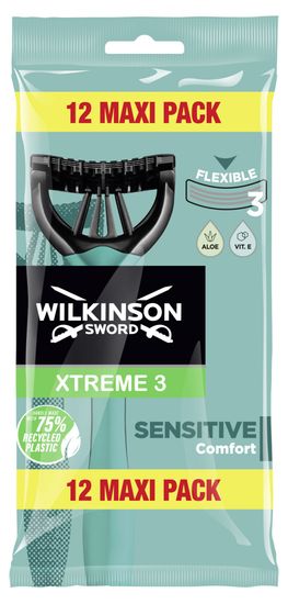 Wilkinson Sword Xtreme Pure Sensitive eldobható borotva, 12 db