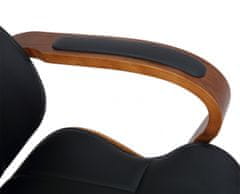 BHM Germany Melilla irodai szék, műbőr, dió / fekete