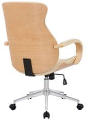 BHM Germany Melilla irodai szék, műbőr, natúr / krém színű