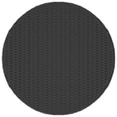 shumee fekete polyrattan teázóasztal 68 x 68 x 30 cm