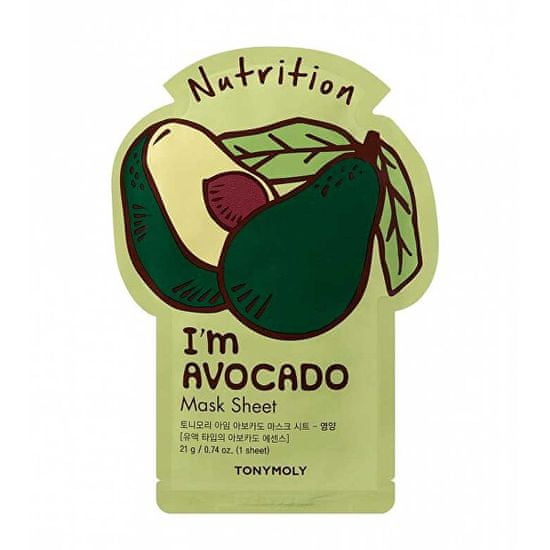 Tony Moly Tápláló maszk I`m Avocado (Nutrition Mask Sheet) 21 ml