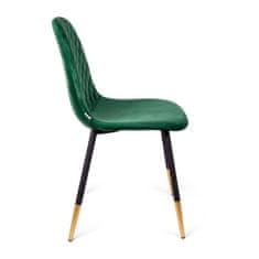 Homla Zöld szék NOIR 44x52x85cm