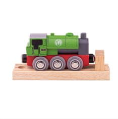 Bigjigs Toys Bigjigs Rail Fából készült mozdony GWR zöld