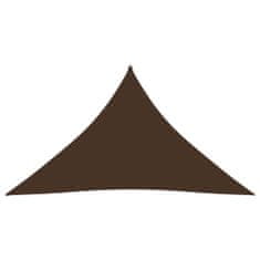 shumee barna háromszög alakú oxford-szövet napvitorla 4 x 4 x 5,8 m