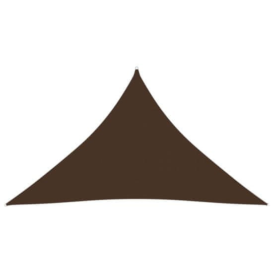 shumee barna háromszög alakú oxford-szövet napvitorla 4 x 4 x 5,8 m