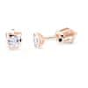 Cutie Diamonds Minimalist bedugós rózsaszín arany fülbevalók gyémántokkal DZ8007-30-00-X-4