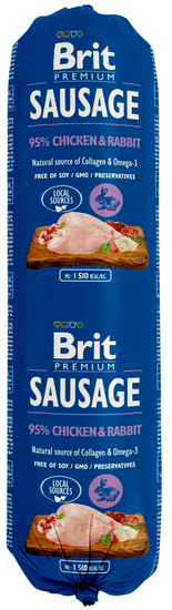 Brit Sausage Chicken & Rabbit 12 x 800 g