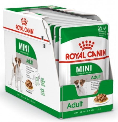 Royal Canin Mini Adult alutasakos kutyaeledel, 12 x 85 g