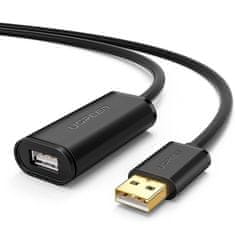 Ugreen US121 aktív hosszabbító USB 2.0 kábel 5m, fekete