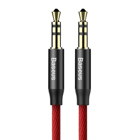 BASEUS Yiven Series audio kábel 3,5 mm jack 1 m CAM30-B91, piros/fekete