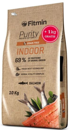 Fitmin cat Purity Indoor - 10 kg + 1 kg