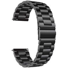 4wrist Acél óraszíj Samsung Galaxy Watch-hoz Black 22 mm