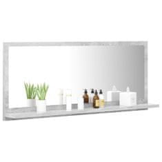 Greatstore betonszürke forgácslap fürdőszobai tükör 90 x 10,5 x 37 cm