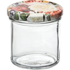 Gastrozone Befőttes üveg, 167 ml 6 db, rózsa dekor