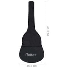 shumee fekete szövet gitártok 3/4-es klasszikus gitárhoz 99,5x36,5 cm