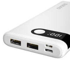 DUDAO K9Pro Power Bank 10000mAh 2x USB 2A, fehér