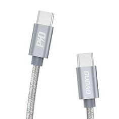 DUDAO L5ProC kábel USB-C / USB-C PD QC 3.0 5A 45W 1m, szürke