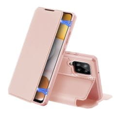 Dux Ducis Skin X bőr könyvtok Samsung Galaxy A42 5G, rózsaszín