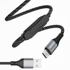 DUDAO L7 kábel USB / Micro USB 5A 1m, fekete