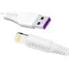 DUDAO L2L kábel USB / Lightning 5A 2m, fehér