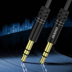 DUDAO L12 AUX kábel 3.5mm mini jack 1.7m, fekete