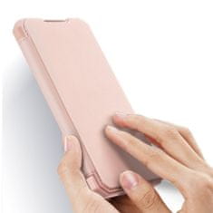 Dux Ducis Skin X bőr könyvtok Samsung Galaxy A42 5G, rózsaszín