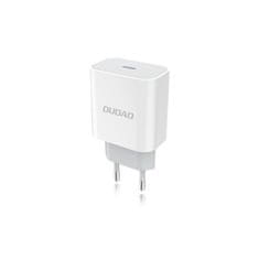 DUDAO A8EU hálózati töltő USB-C PD 20W + kábel USB-C / Lightning 2.4A, fehér