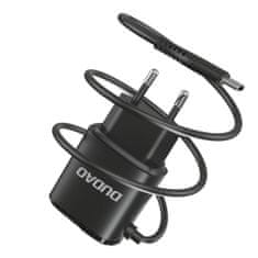 DUDAO A2Pro hálózati töltő adapter 2x USB + USB-C kábel 12W, fekete
