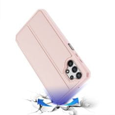 Dux Ducis Skin X bőr könyvtok Samsung Galaxy A32 5G, rózsaszín