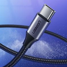Ugreen US288 kábel USB / USB-C QC 3.0 3A 2m, szürke