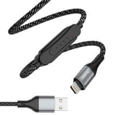 DUDAO L7 kábel USB / Lightning 5A 1m, fekete