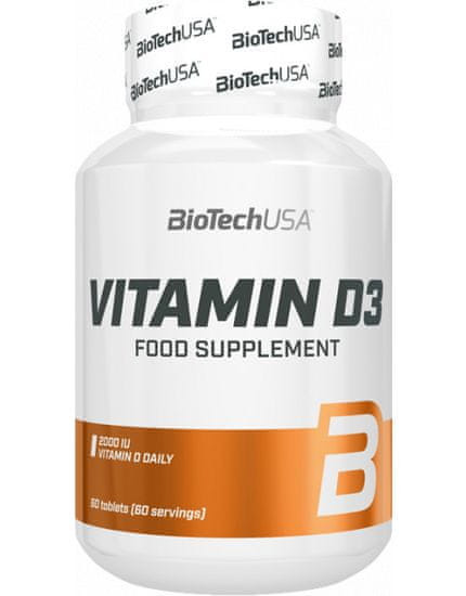 BioTech USA Vitamin D3 60 tabletta