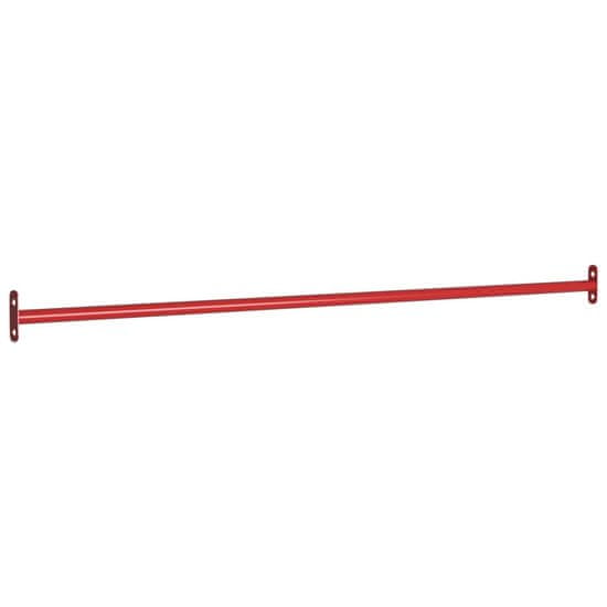 Greatstore piros acél húzódzkodó rúd 125 cm