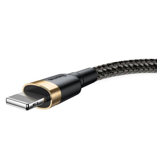 BASEUS USB Lightning 2,4A 3m-es töltő- és adatkábel CALKLF-RV1, arany-fekete