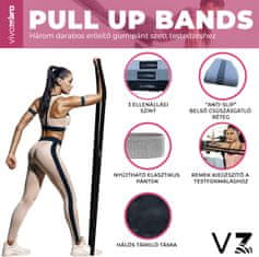VivoVita Pull Up Bands - Három darabos erősítő gumipánt szett testedzéshez