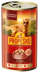 Propesko Kutyakonzerv, szarvas és baromfi, 6×1240g