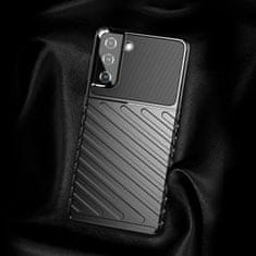 MG Thunder szilikon tok Samsung Galaxy S21 Plus 5G, fekete