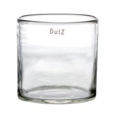 DutZ üvegváza, 1. henger, magassága 14 cm, átmérője 14 cm, színe tiszta