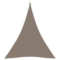 shumee tópszínű háromszögű oxford-szövet napvitorla 3 x 4 x 4 m