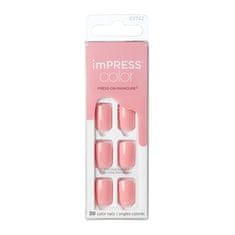 KISS Öntapadó körmök imPRESS Color Pretty Pink 30 db