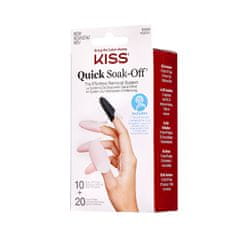 KISS Műköröm eltávolító (Soak Off Remover Caps) 20 db