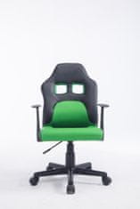 BHM Germany Gyermek irodai szék Fun, műbőr, fekete/zöld
