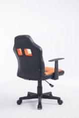 BHM Germany Gyermek irodai szék Fun, műbőr, fekete/narancssárga