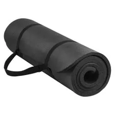 MG Gymnastic Yoga Premium csúszásgátló jógaszőnyeg 10mm + tok, fekete