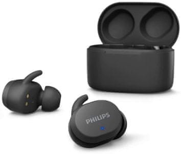 modern Bluetooth fejhallgató philips tat3216 hangsegéd támogatás vízálló töltődoboz hosszú élettartam kényelmes a fülben erős meghajtók érintésvezérlés handsfree funkció modern dizájn