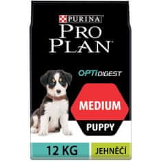 Purina Pro Plan Puppy medium OPTIDIGEST, bárány, 12 kg